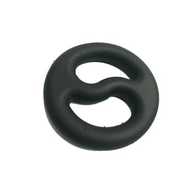 Brutus Yin Yang Silicone Cock and Ball Duo Ring Brutus Discreet Intimate Essentials.