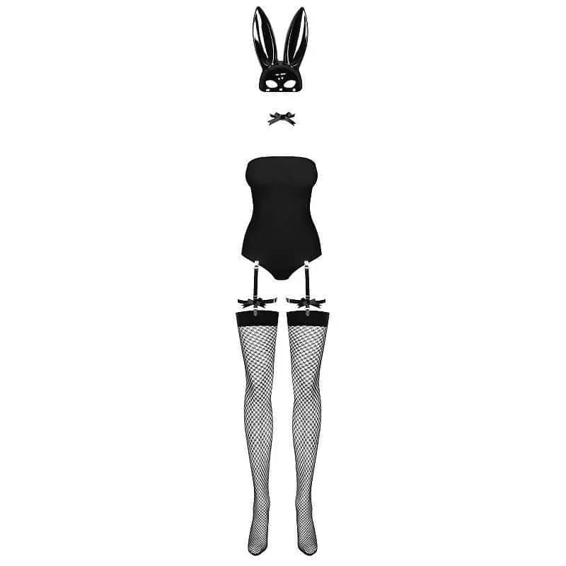 Bunny Mask Costume 5 Pc Obsessive Discreet Intimate Essentials.