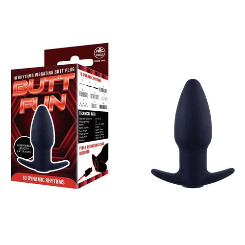 Butt Fun Rechargeable Butt Plug -  -  USB Rechargeable Butt Plug Excellent Power Discreet Intimate Essentials.