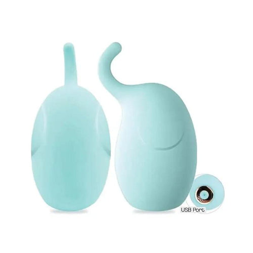 Buzzy Buddy, Hunk With A Trunk - Aqua - Aqua USB Rechargeable Stimulator Icon Brands Discreet Intimate Essentials.
