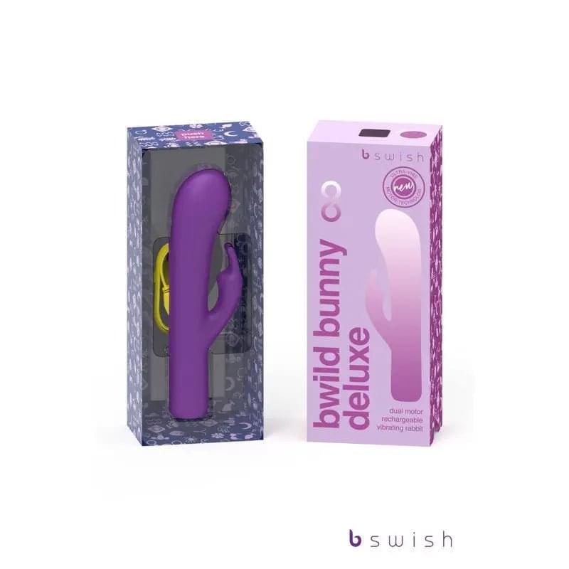Bwild Bunny Infinite Deluxe Purple Bswish Discreet Intimate Essentials.