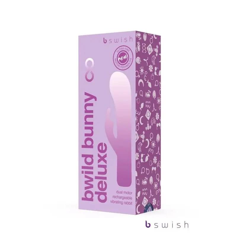 Bwild Bunny Infinite Deluxe Purple Bswish Discreet Intimate Essentials.
