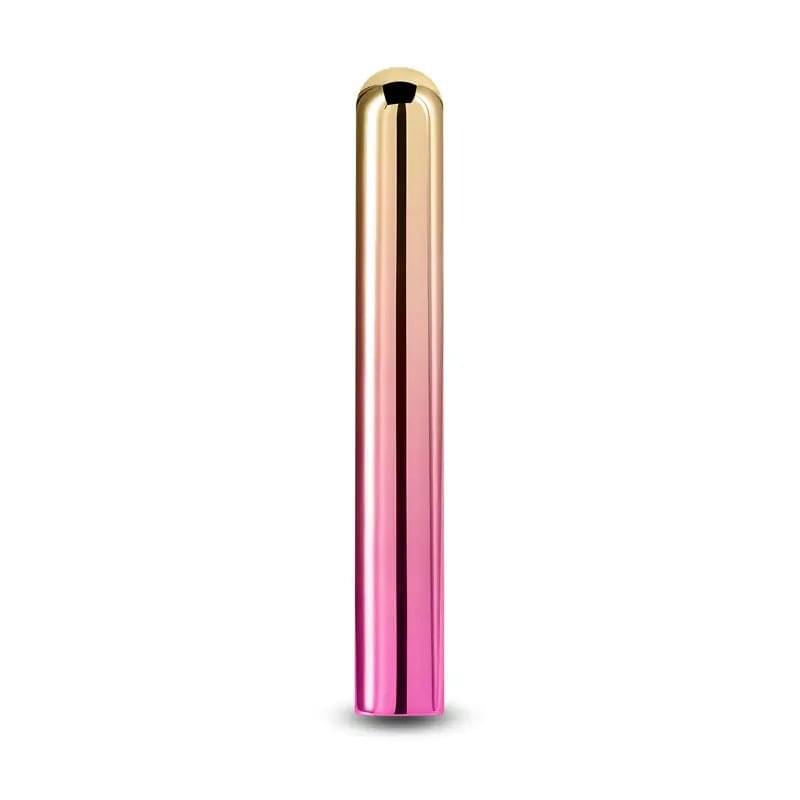 Chroma Sunrise - Large - Metallic Pink/Gold 13.8 cm USB Rechargeable Vibrator NS Novelties Discreet Intimate Essentials.