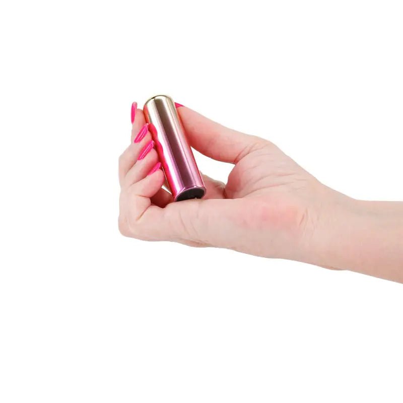 Shop affordable quality Chroma Sunrise - Small - Metallic Pink/Gold 6.8 cm USB Rechargeable Bullet - Discreet Intimate Essentials - BULLETS & EGGS - NS Novelties