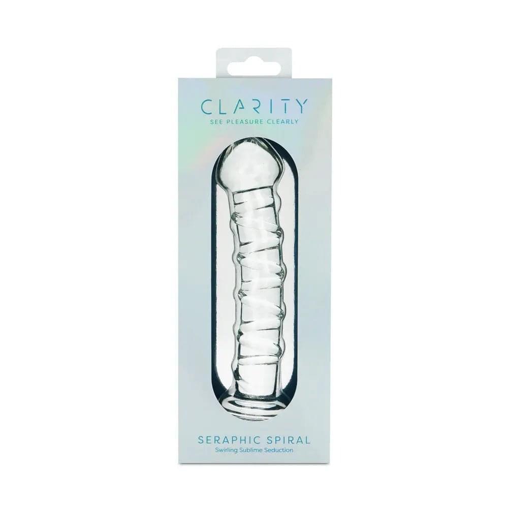 Clarity - Seraphic Spiral -  16 cm Glass Dildo Creative Conceptions Discreet Intimate Essentials.