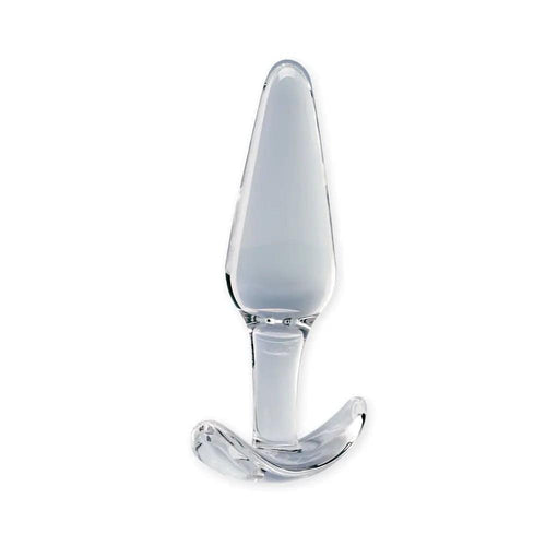 Clarity - Utopian Floret -  11 cm Glass Butt Plug Creative Conceptions Discreet Intimate Essentials.
