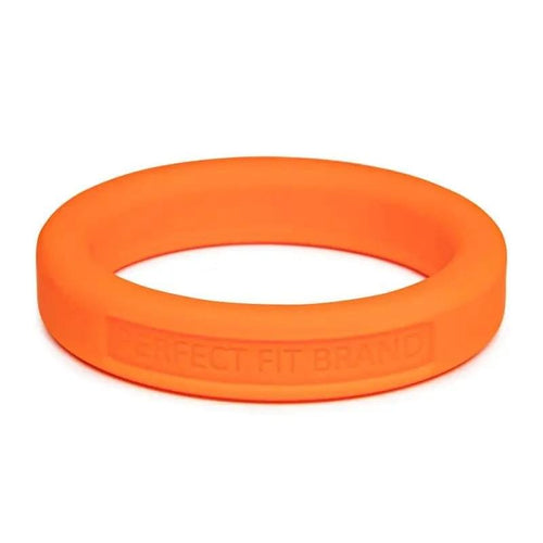 Classic Silicone Medium Stretch Penis Ring 44mm Orange PerfectFit Discreet Intimate Essentials.