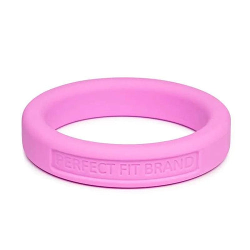 Classic Silicone Medium Stretch Penis Ring 44mm Pink PerfectFit Discreet Intimate Essentials.