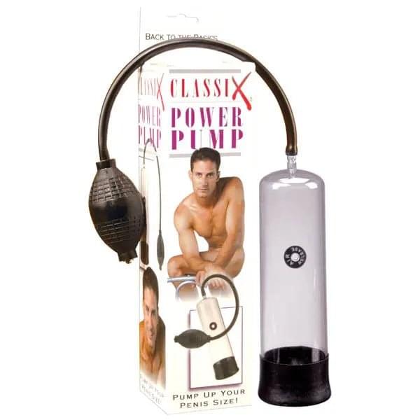 Classix Power Pump - Clear Penis Pump Pipedream Discreet Intimate Essentials.