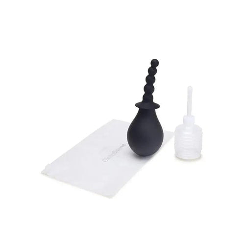 CleanScene 4 Piece Soft Squeeze Beaded Anal Douche Set with Flared Base - 250 ml Capacity with Free Travel Douche Included Xgen Products Discreet Intimate Essentials.