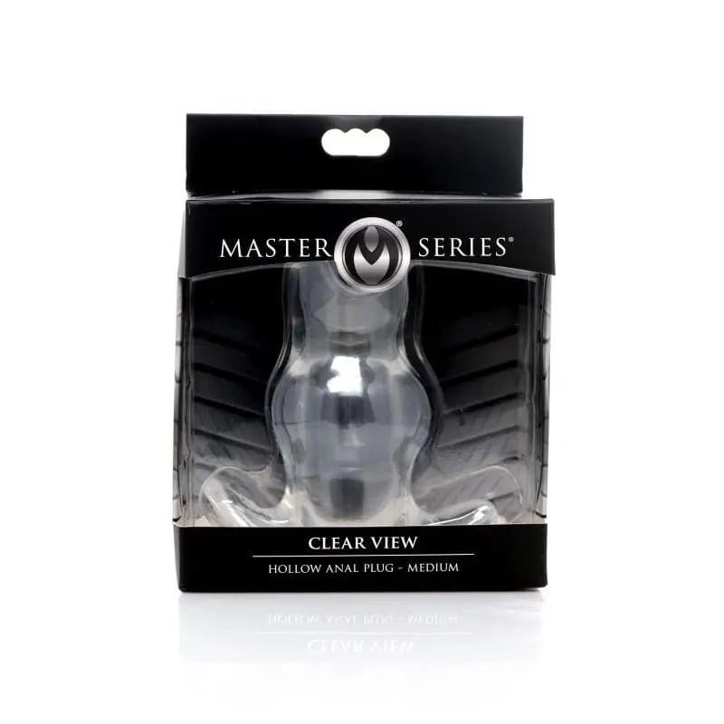 Clear View Hollow Anal Plug Medium Master Series Discreet Intimate Essentials.