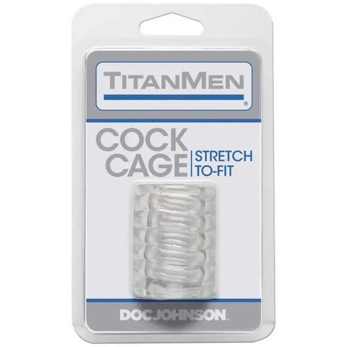 Cock Cage Clear TitanMen Discreet Intimate Essentials.