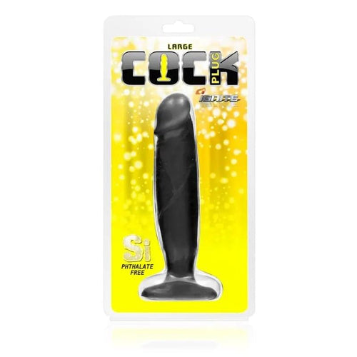 Cock Plug Large Black Si Novelties Discreet Intimate Essentials.
