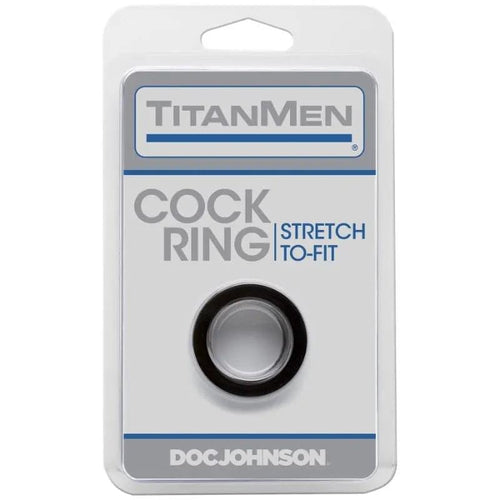 Cock Ring Black TitanMen Discreet Intimate Essentials.