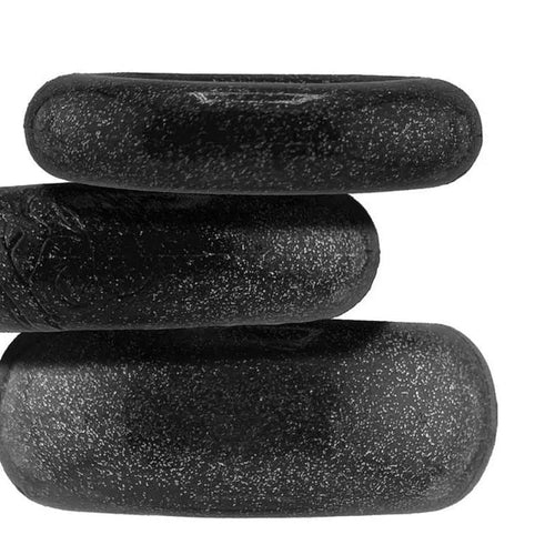 Cockpack 3 Pc Ring Set Black OxBalls Discreet Intimate Essentials.