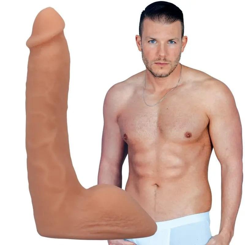 Codey Steele 8in Ultraskyn Cock w Removable Vac-U-Lock Suction Cup Vanilla Signature Cocks Discreet Intimate Essentials.