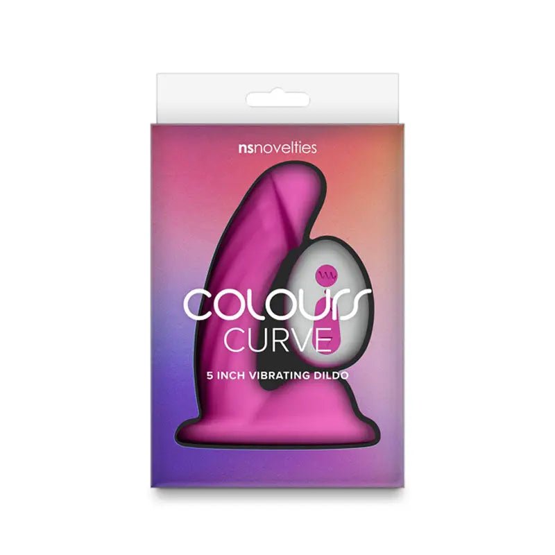 Shop affordable quality Colours Curve - Vibrating 5'' Dildo - 12.6 cm USB Rechargeable Vibrating Dildo with Wireless Remote - Discreet Intimate Essentials - DONGS - NS Novelties