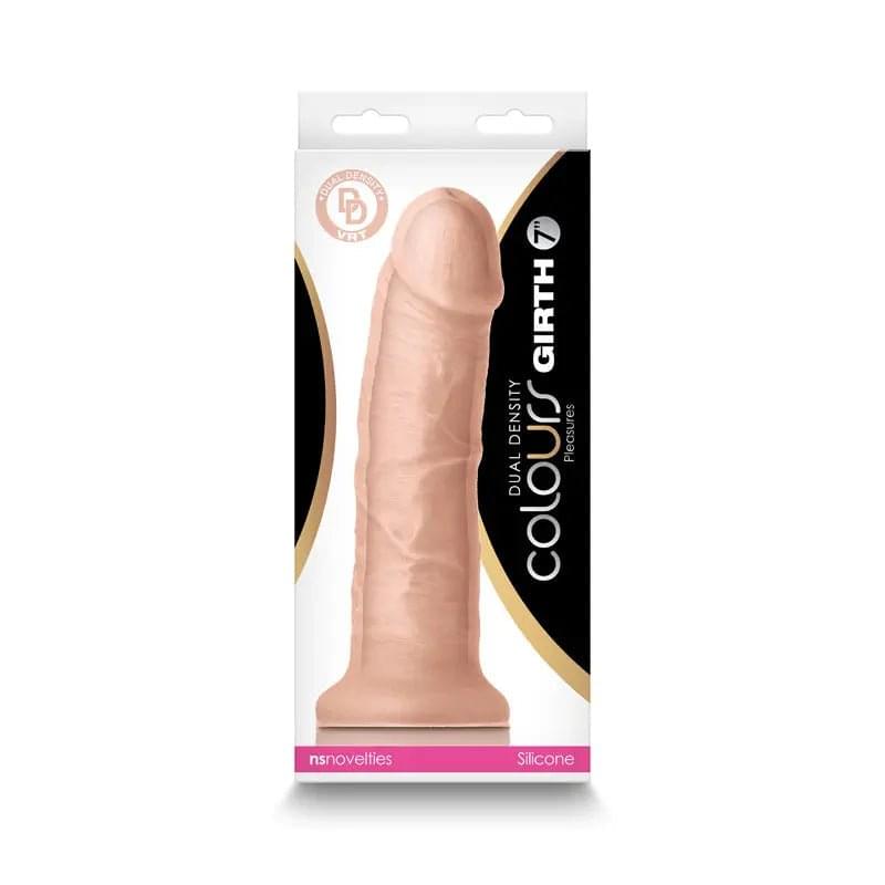 Colours Girth Dual Density - 7''  -  17.8 cm Thick Dong NS Novelties Discreet Intimate Essentials.