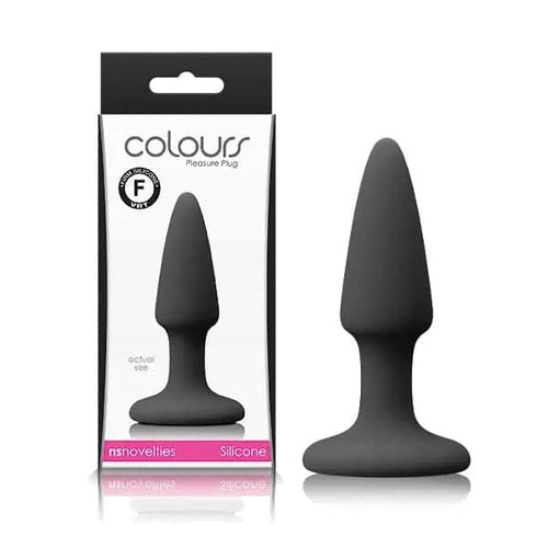 Colours Pleasures - Black Mini Butt Plug NS Novelties Discreet Intimate Essentials.