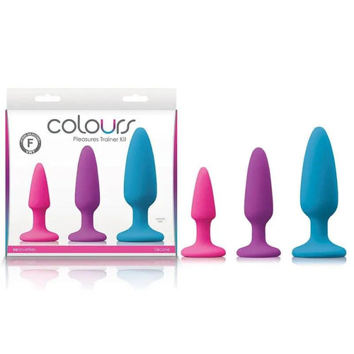 Colours Pleasures Trainer Kit -  Butt Plugs - Set of 3 Sizes NS Novelties Discreet Intimate Essentials.
