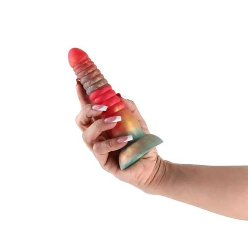 Colours Stacked - 6'' Dildo - Red/Gold - Red/Gold 16 cm Fantasy Dildo NS Novelties Discreet Intimate Essentials.