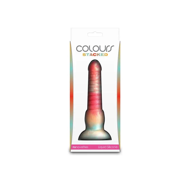 Shop affordable quality Colours Stacked - 6'' Dildo - Red/Gold - Red/Gold 16 cm Fantasy Dildo - Discreet Intimate Essentials - DONGS - NS Novelties
