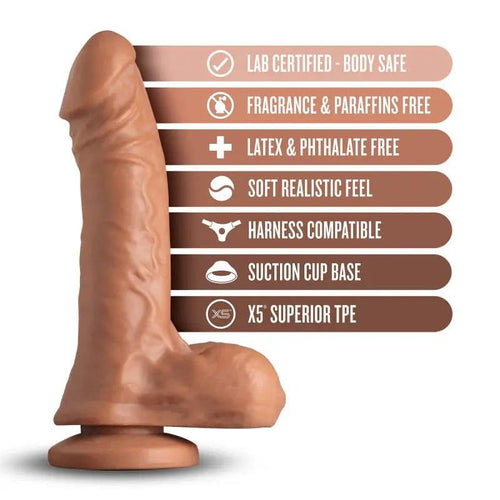 Coverboy The Secret Agent - Mocha Tan 21 cm (8.25'') Dong Blush Novelties Discreet Intimate Essentials.