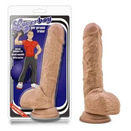 Coverboy - Your Personal Trainer - Brown 22.9 cm (9'') Dong Blush Novelties Discreet Intimate Essentials.