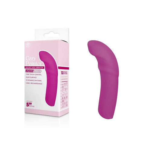Cozy Pointer -  -  12.7 cm USB Rechargeable Curved Mini Vibrator Excellent Power Discreet Intimate Essentials.