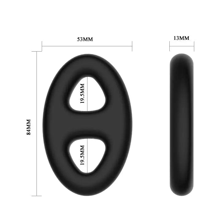 CRAZY BULL Oval Cock & Ball Ring -  Cock & Ball Ring Crazy Bull Discreet Intimate Essentials.
