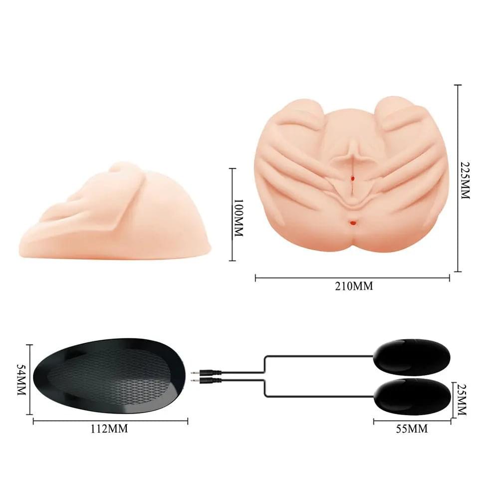 CRAZY BULL Vibrating Spread Torso -  Vibrating Spread Torso Masturbator Crazy Bull Discreet Intimate Essentials.