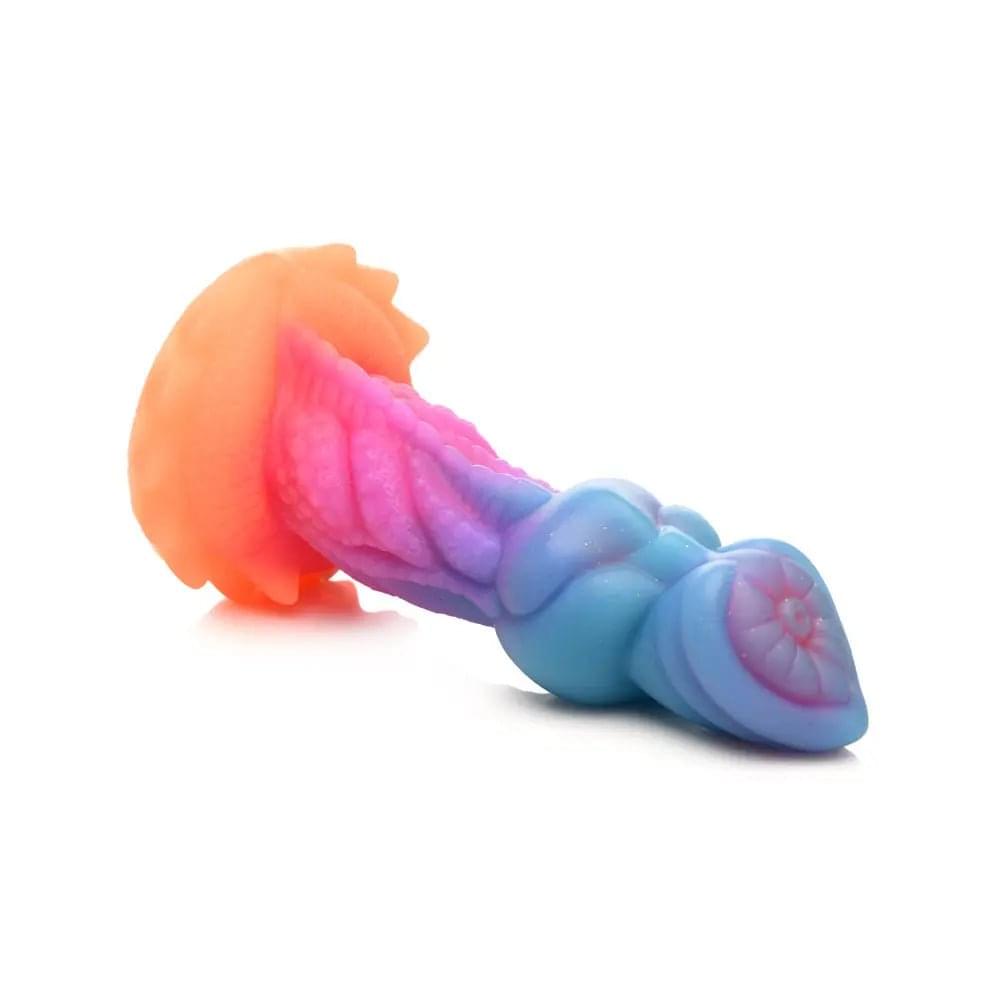 Creature Cocks Aqua-Cock - Glow in Dark Multi- 19.3 cm Fantasy Dildo XR Brands Discreet Intimate Essentials.