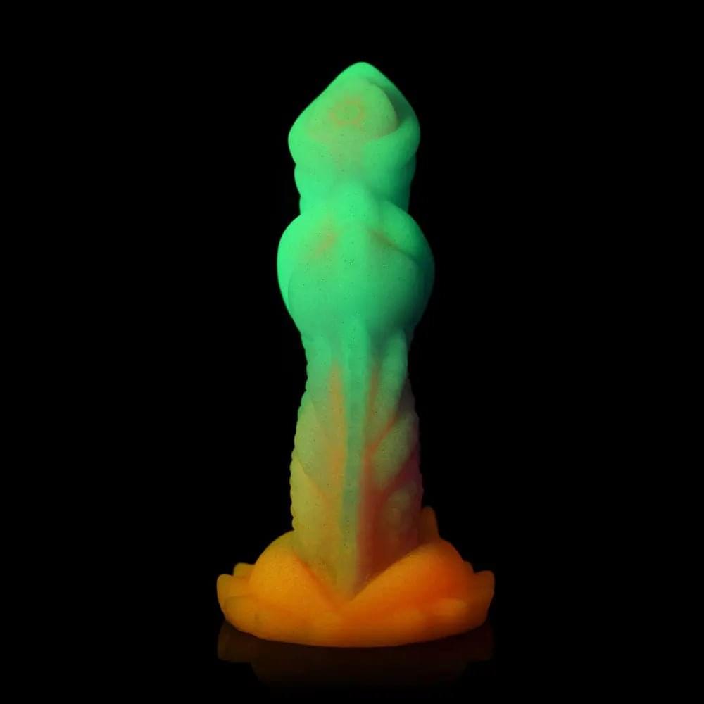 Creature Cocks Aqua-Cock - Glow in Dark Multi- 19.3 cm Fantasy Dildo XR Brands Discreet Intimate Essentials.