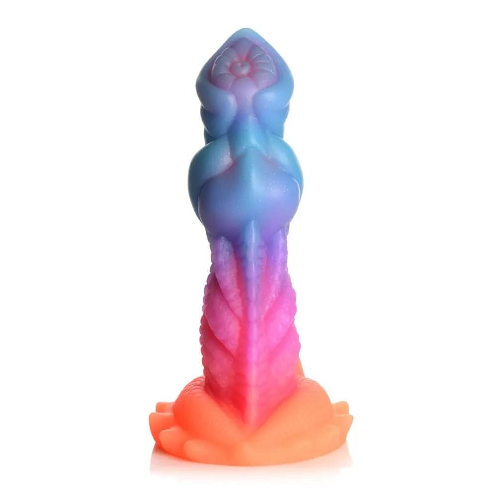 Creature Cocks Aqua-Cock - Glow in Dark Multi- 19.3 cm Fantasy Dildo XR Brands Discreet Intimate Essentials.