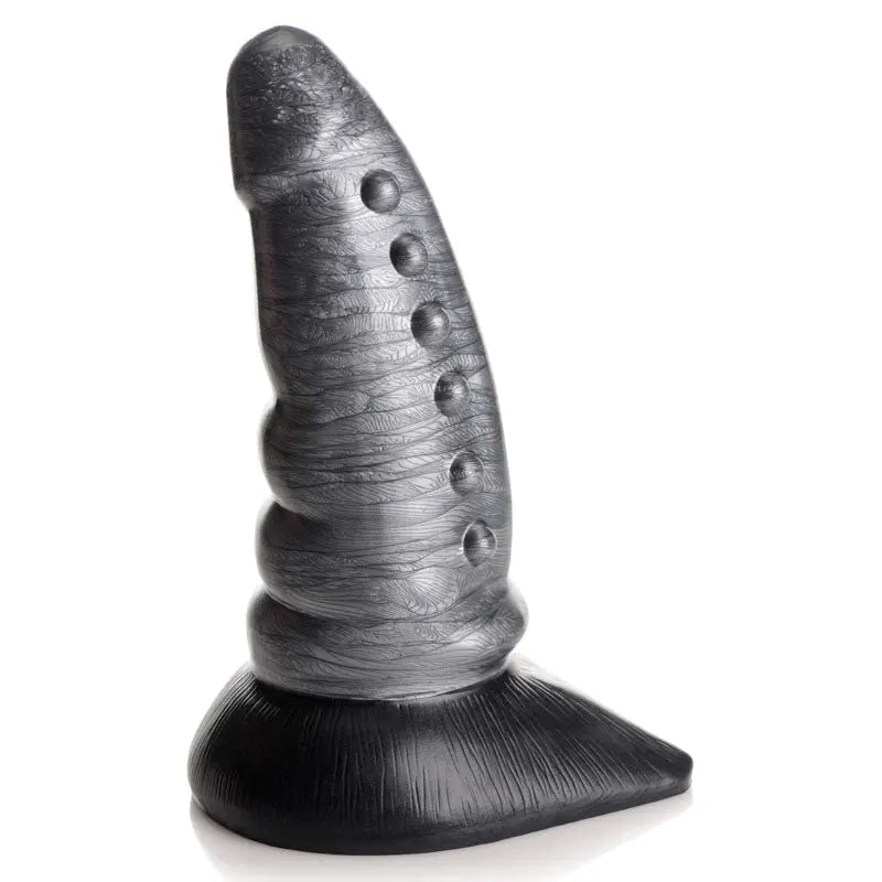 Shop affordable quality Creature Cocks Beastly Tapered Bumpy Silicone Dildo - Silver 21 cm Bumpy Dildo - Discreet Intimate Essentials - DONGS - XR Brands