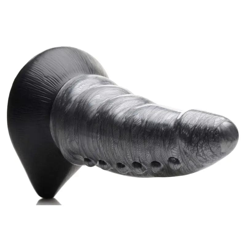 Creature Cocks Beastly Tapered Bumpy Silicone Dildo - Silver 21 cm Bumpy Dildo XR Brands Discreet Intimate Essentials.