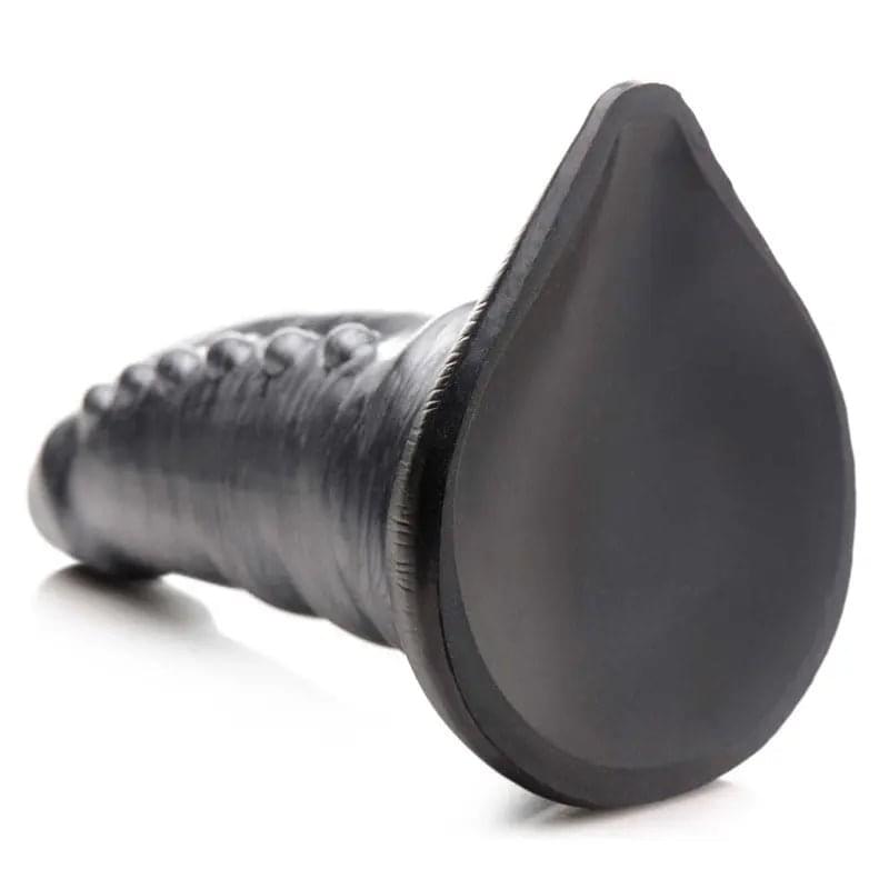 Creature Cocks Beastly Tapered Bumpy Silicone Dildo - Silver 21 cm Bumpy Dildo XR Brands Discreet Intimate Essentials.