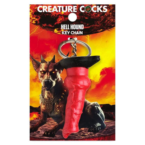 Creature Cocks Hell-Hound Keychain - Novelty Fantasy Dildo Keyring XR Brands Discreet Intimate Essentials.