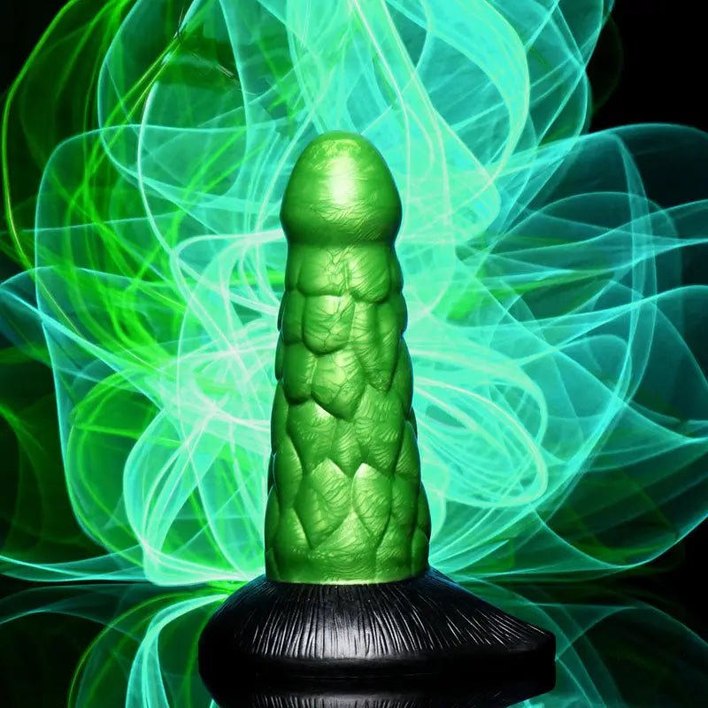 Shop affordable quality Creature Cocks Radioactive Reptile Thick Scaly Silicone Dildo - 19 cm Dildo - Discreet Intimate Essentials - DONGS - XR Brands