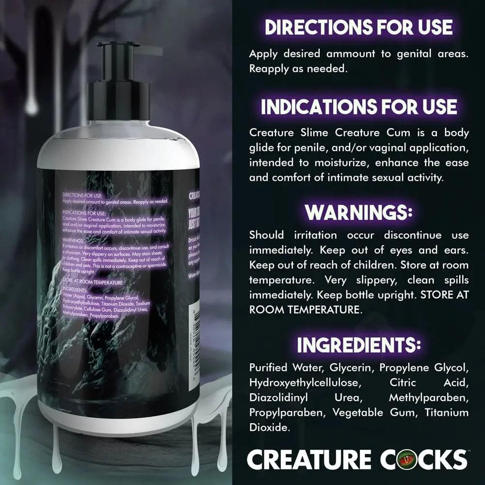 Creature Slime by Creature Cocks - Creature Cum - Cum Lubricant - 473 ml Pump Bottle XR Brands Discreet Intimate Essentials.