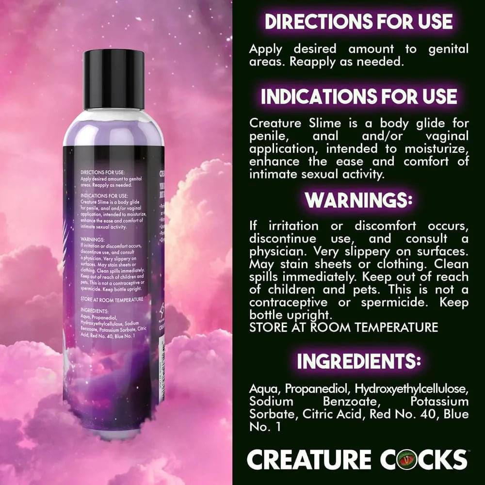 Creature Slime by Creature Cocks -  Slime -  Water Based Lubricant - 237 ml Bottle XR Brands Discreet Intimate Essentials.