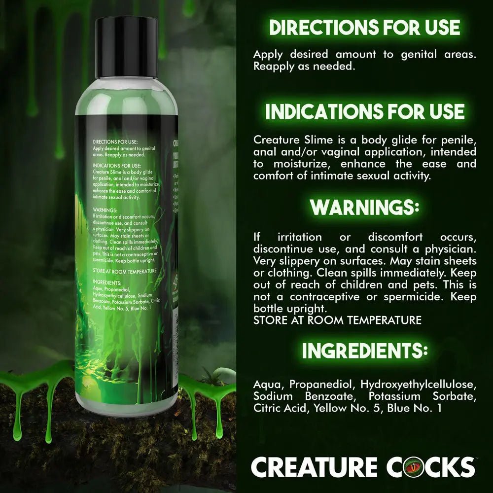 Shop affordable quality Creature Slime by Creature Cocks - Slime - Water Based Lubricant - 237 ml Bottle - Discreet Intimate Essentials - LOTIONS & LUBES - XR Brands