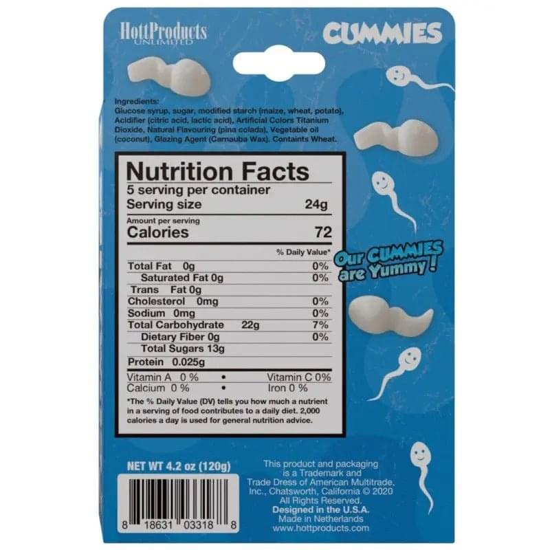 Cummies Sperm Shaped Gummies Hott Products Discreet Intimate Essentials.