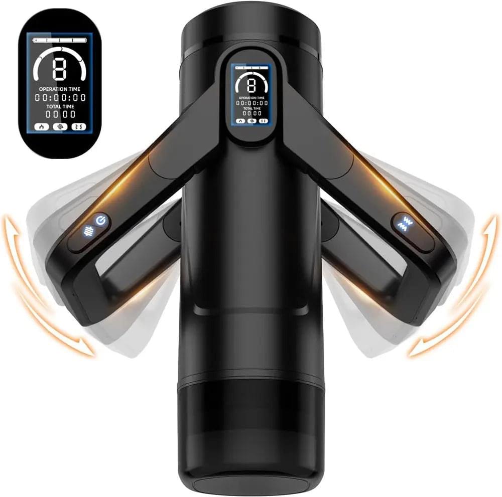 CyberSkin The Wing -  USB Rechargeable Thrusting & Massaging Auto Masturbator with Heater CyberSkin Discreet Intimate Essentials.