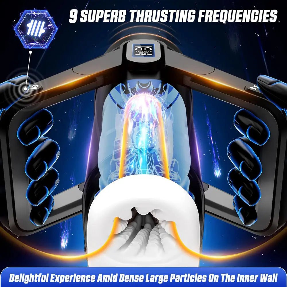 Shop affordable quality CyberSkin The Wing - USB Rechargeable Thrusting & Massaging Auto Masturbator with Heater - Discreet Intimate Essentials - MASTURBATORS - CyberSkin