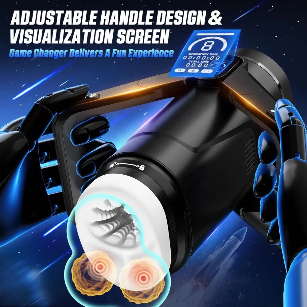 Shop affordable quality CyberSkin The Wing - USB Rechargeable Thrusting & Massaging Auto Masturbator with Heater - Discreet Intimate Essentials - MASTURBATORS - CyberSkin