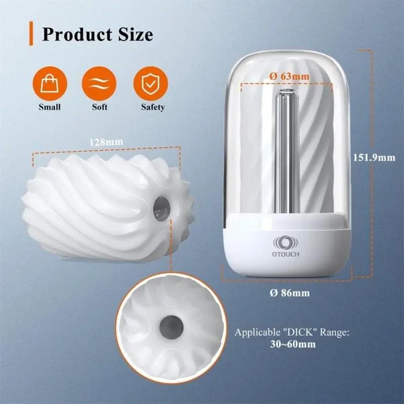 DECOR 2 Masturbator Sleeve w UV Sterilization and Heating Unit OTouch Discreet Intimate Essentials.
