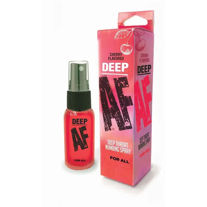 Shop affordable quality Deep AF - Cherry - Cherry Flavoured Deep Throat Spray - 29 ml - Discreet Intimate Essentials - ENHANCERS - Little Genie