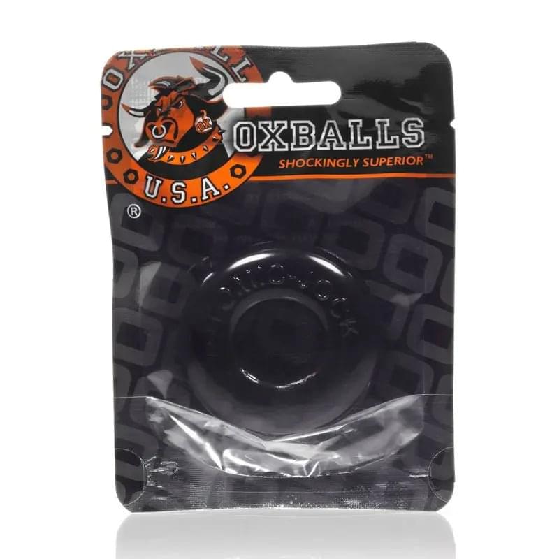 Donut 2 Cockring Large Black OxBalls Discreet Intimate Essentials.
