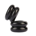 Double Stacked Dual Pleasure Ring Black GK Power Discreet Intimate Essentials.